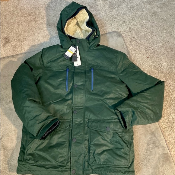 Menâs Tommy Hilfiger Down Jacket Size M Green Nwt
